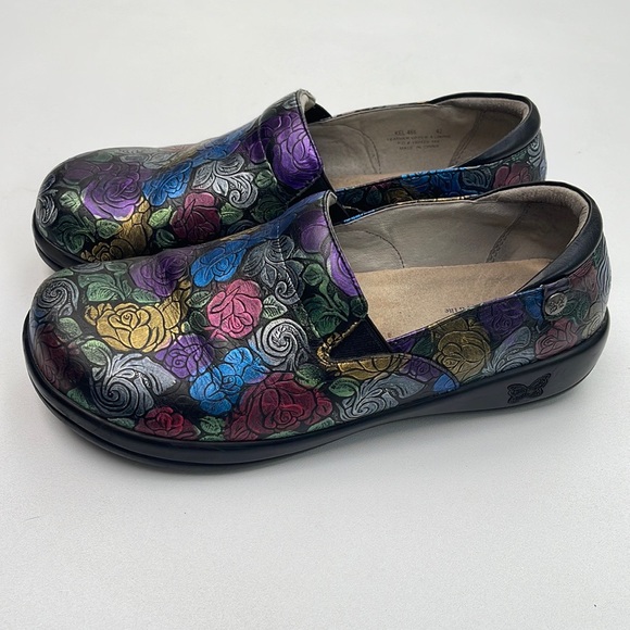 Alegria Kel-466 Colorful Leather Slip-Ons - Picture 9 of 15